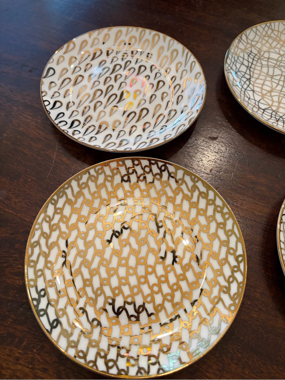 Certified International mosaic canapé plates (6)
